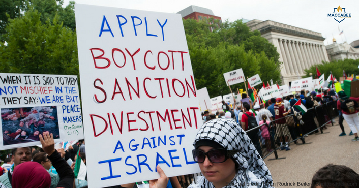 Boycott Divestment Sanctions Sign