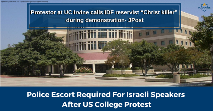 Police Escort Required For Israeli Speakers After US College Protest (1)