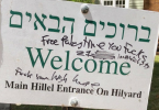 University of Oregon Hillel Sign Defaced With Free Palestine Graffiti