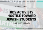 New study_ BDS activists hostile toward Jewish students, not just Israel