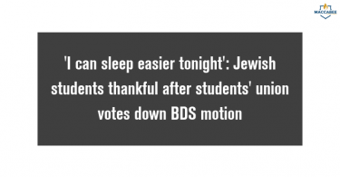 'I can sleep easier tonight': Jewish students thankful after students' union votes down BDS boycott motion