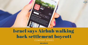 Israel says Airbnb walking back settlement boycott; company denies