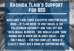 Rashida Tlaib’s Support for BDS